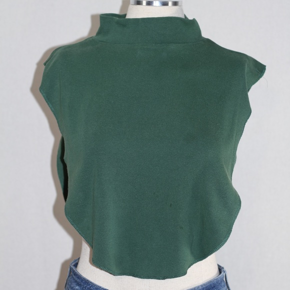 Laura Garyle Green Cotton Crop Top - Picture 4 of 11